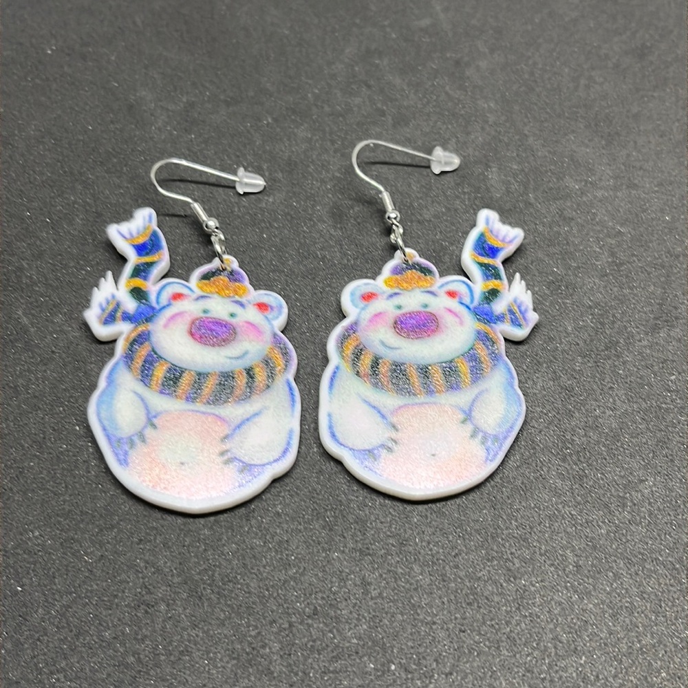 Earrings Christmas polar bear